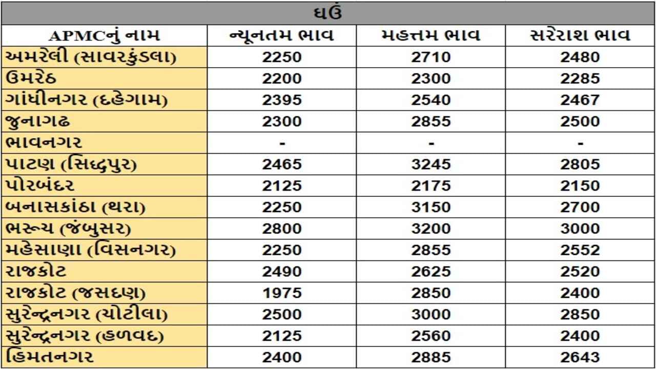 अमरेली APMC में ज्वार की अधिकतम कीमत 4525 रुपये, जानिए विभिन्न फसलों के दाम