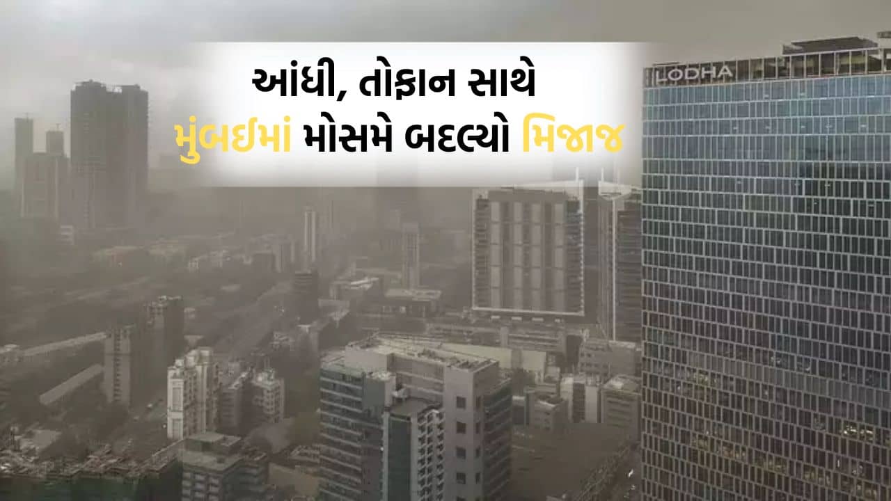 મુંબઈમાં મોસમનો બદલાયો મિજાજ, આંધી સાથે એકાએક વાતાવરણમાં આવ્યો પલટો, અનેક વિસ્તારોમાં પડ્યો વરસાદ -જુઓ Video