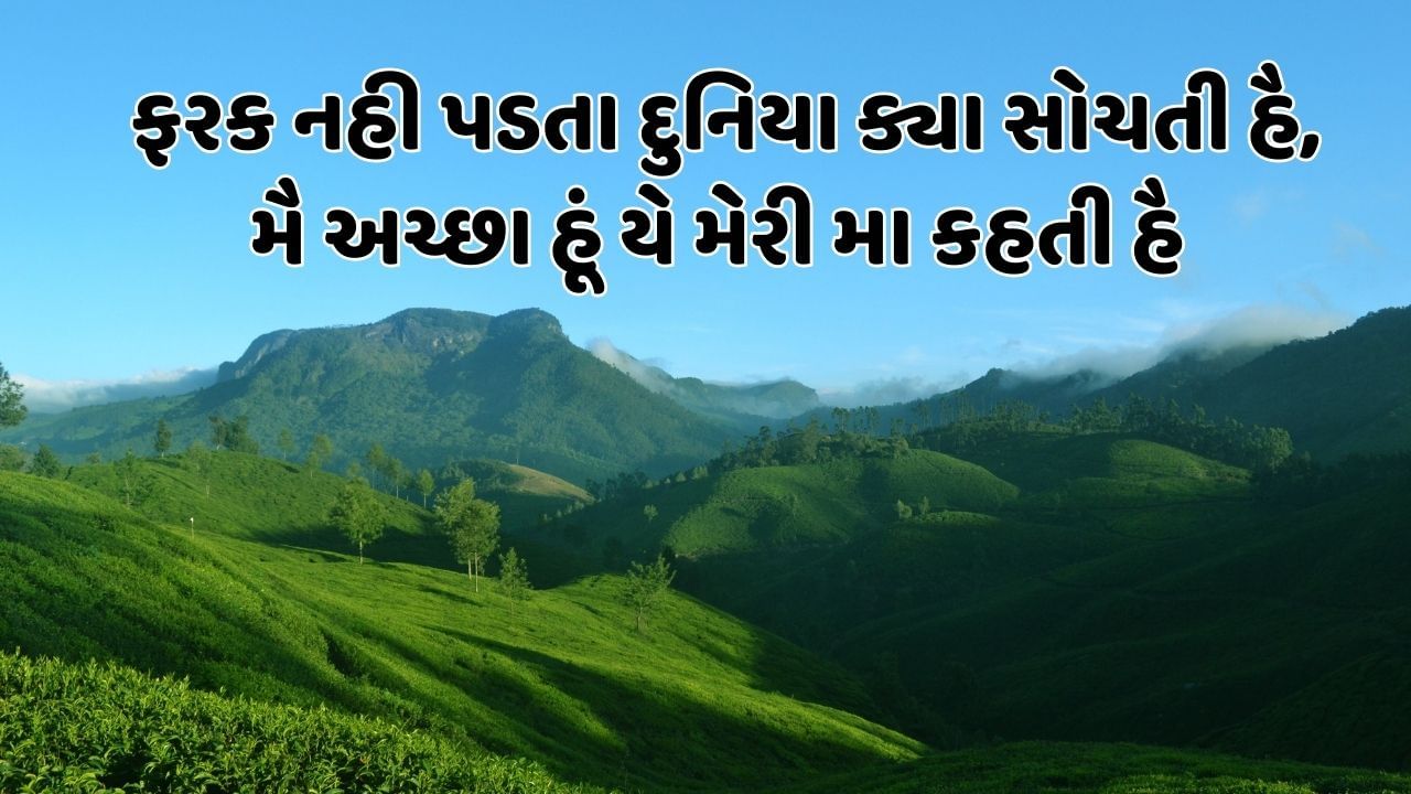 ફરક નહી પડતા દુનિયા ક્યા સોચતી હૈ, મૈ અચ્છા હૂં યે મેરી મા કહતી હૈ 