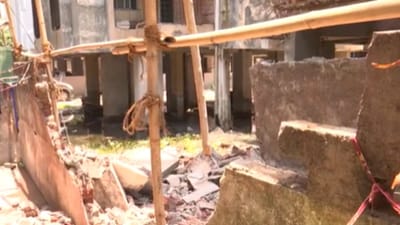 Surat : અડાજણ વિસ્તારમાં એપાર્ટમેન્ટનો સ્લેબ ધરાશાયી, જુઓ Video