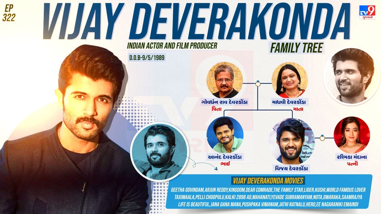 લાખો કરોડો ચાહકોના દિલમાં રાજ કરનાર વિજયનો આજે છે જન્મદિવસ, તો તેના જન્મદિવસ પણ તેના પરિવાર વિશે જાણીશું કે, તેના પરિવારમાં કોણ કોણ છે.