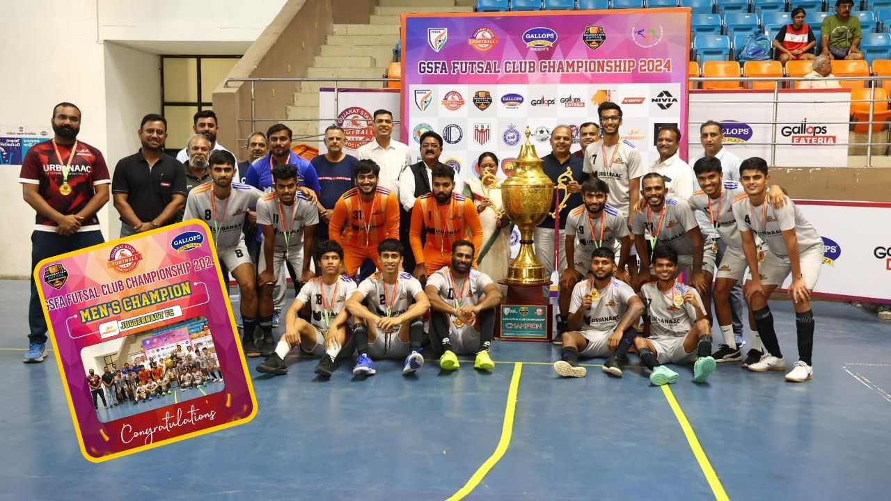 વડોદરા ખાતે યોજાયેલી GSFA મેન્સ ચેમ્પિયનશિપની ફાઇનલ મેચમાં ગોટ ફૂટબોલ