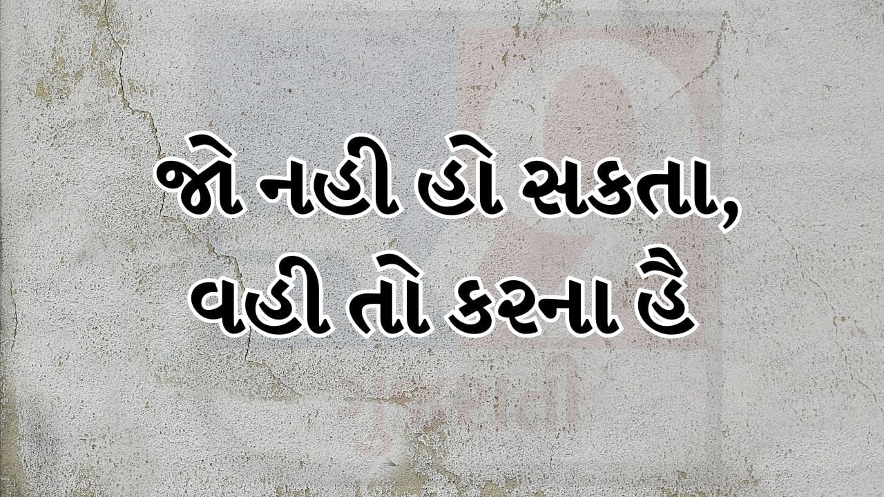 જો નહી હો સકતા, વહી તો કરના હૈ 