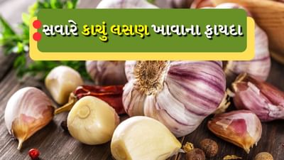 Garlic Clove Benefits : આવી સ્થિતિમાં જો તમે દરરોજ ખાલી પેટે લસણની થોડીક કળીઓ ખાઓ તો તેનાથી તમને ઘણા ફાયદા મળી શકે છે. કાચા લસણને આહારમાં સામેલ કરવાથી બ્લડ પ્રેશર ઘટાડવા સહિત હૃદય સંબંધિત અનેક સમસ્યાઓથી રાહત મળી શકે છે. લસણ તેના હળવા મસાલેદાર સ્વાદને કારણે ઘણી વાનગીઓમાં વપરાય છે. સામાન્ય રીતે તેનો ઉપયોગ શાક કે ચટણીમાં કરવામાં આવે છે, પરંતુ જો તમે દરરોજ સવારે ખાલી પેટ લસણની બેથી ત્રણ કળી ખાઓ તો તેનાથી તમને ઘણા ફાયદા મળી શકે છે, ચાલો જાણીએ તેના વિશે.