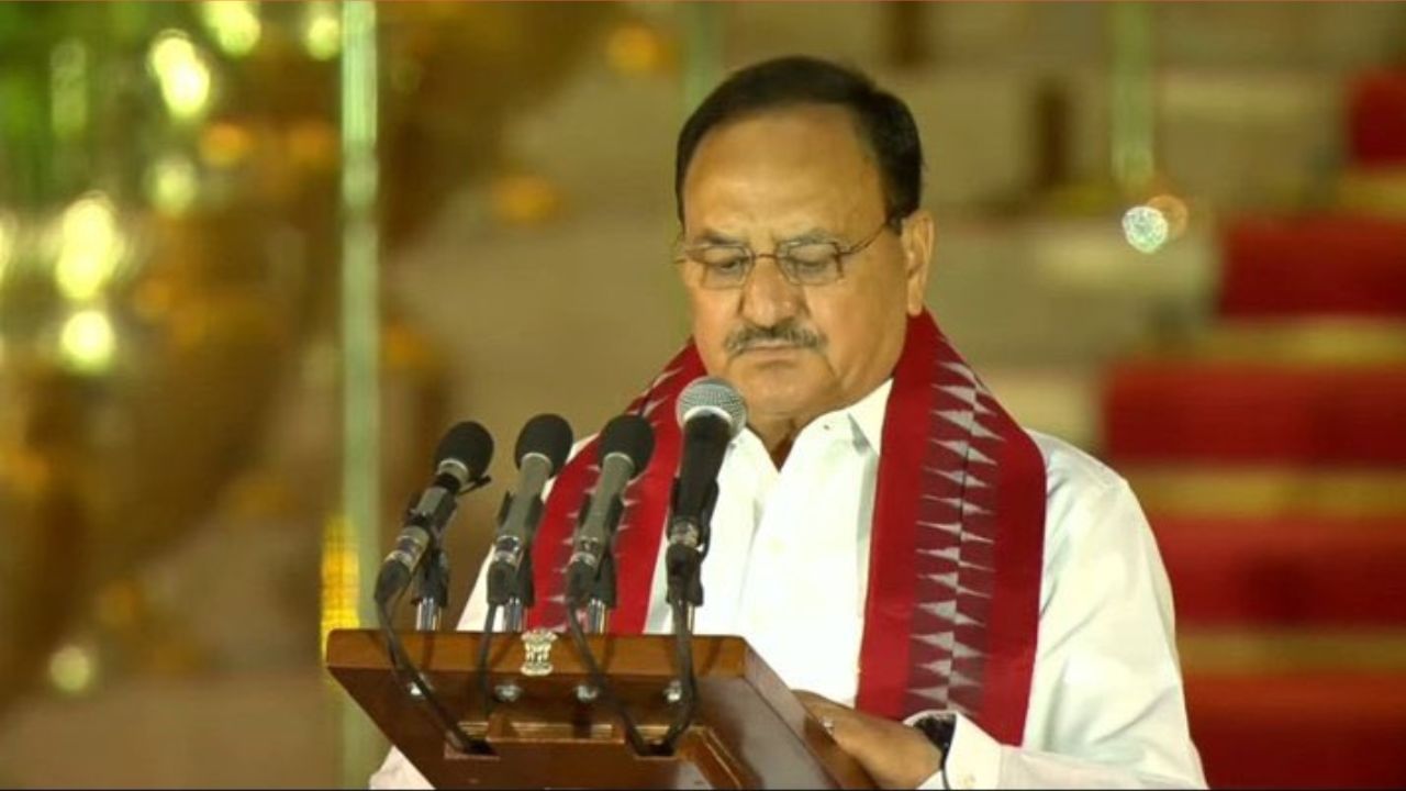 JP Nadda sworn in as Cabinet Ministers