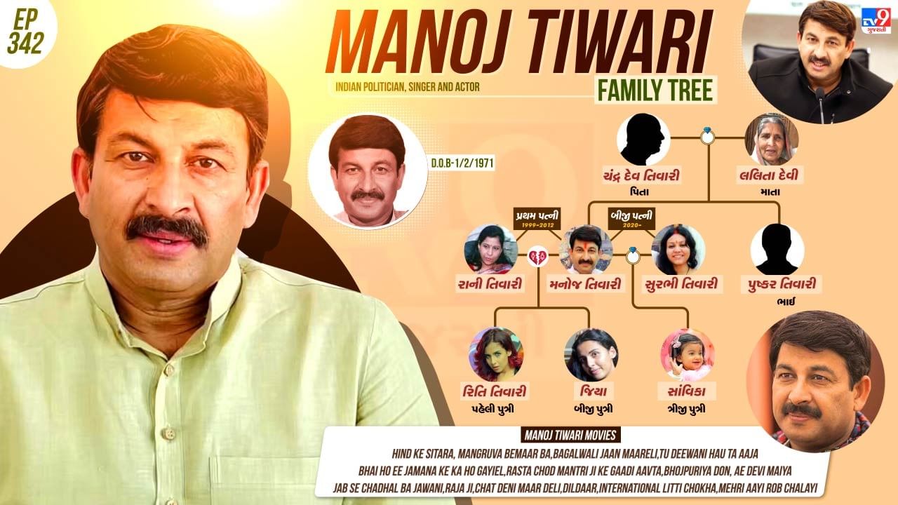 મનોજ તિવારીના પરિવાર વિશે જાણો