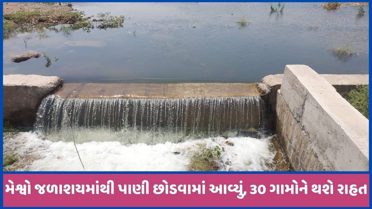 શામળાજીના મેશ્વો જળાશયમાંથી નદીમાં પાણી છોડાયું, માંગને લઈ કરાયો નિર્ણય