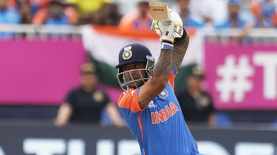 T20 World Cup 2024 : જ્યાં રોહિત-વિરાટ રહ્યા નિષ્ફળ, ત્યાં સૂર્યાએ ફટકારી ફિફ્ટી