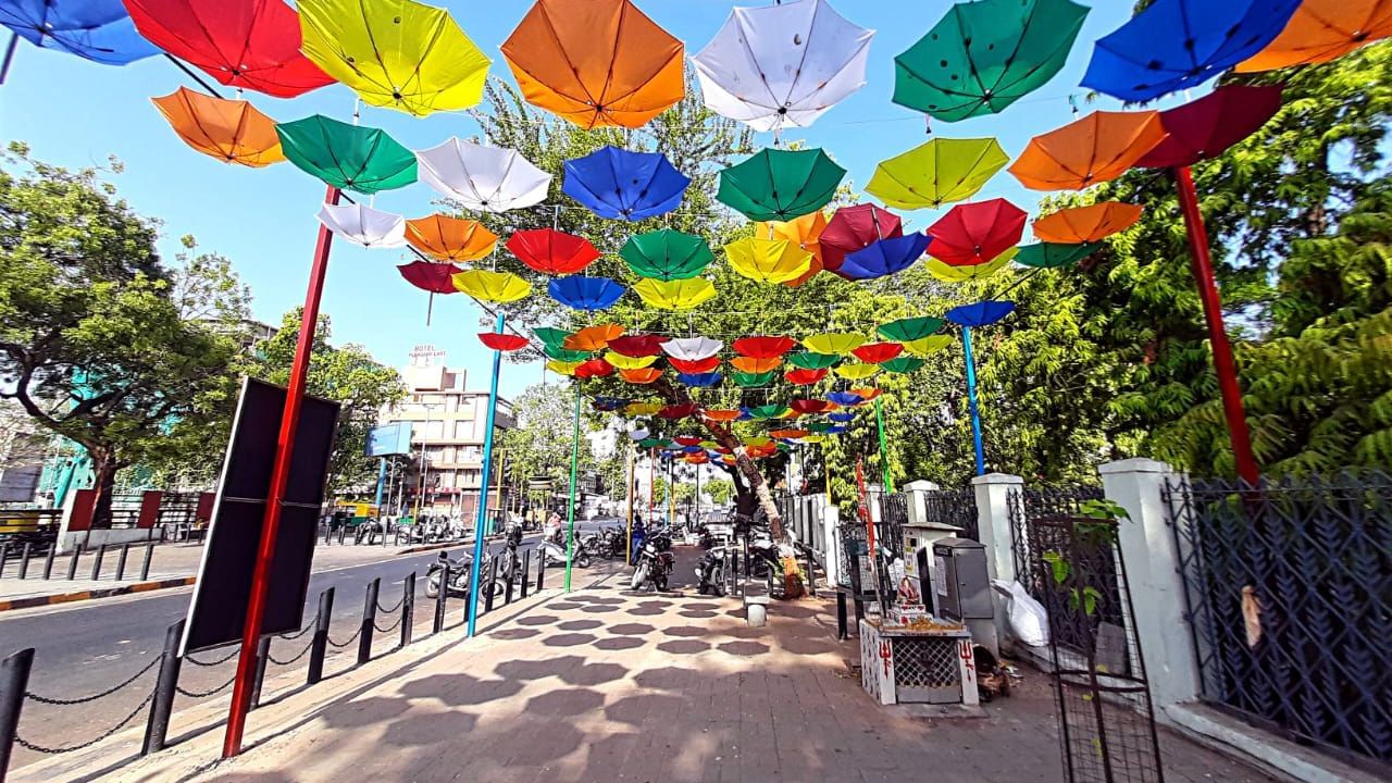 Umbrella street located in ahmedabad district of Gujarat photos (2)