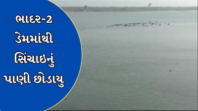 Rajkot Video :  ધોરાજી નજીક આવેલા ભાદર - 2 ડેમમાંથી સિંચાઈનું પાણી છોડાયુ, સોયાબીન સહિતના પાકના વાવેતરમાં થશે લાભ