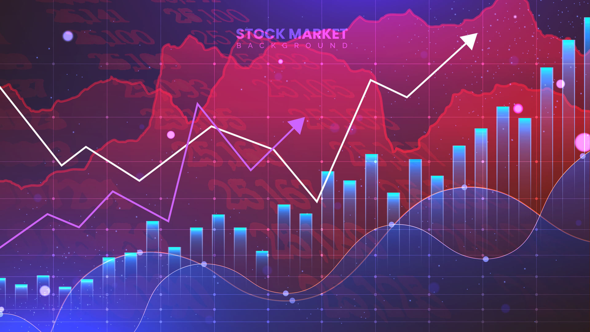 successful-stock-market-statistical-information-and-trends-with-up-arrows-futuristic-financial-trading-chart-economic-information-growth-background-vector