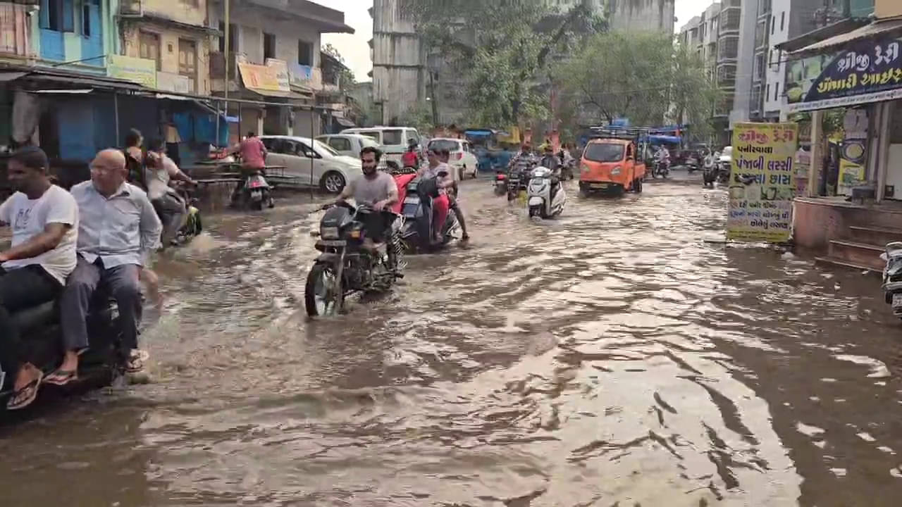 વલસાડમાં વરસાદે પ્રિમોન્સૂન કામગીરીની પોલ ખોલી, અનેક વિસ્તારોમાં વરસાદી પાણી ભરાયા, જુઓ વીડિયો