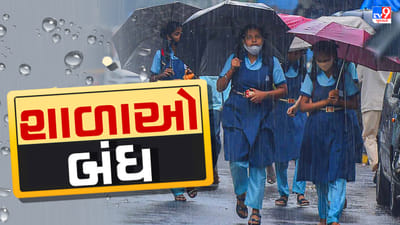 Valsad : ભારે વરસાદના પગલે વલસાડ તાલુકાની શાળા - કોલેજમાં રજા જાહેર - જુઓ Video