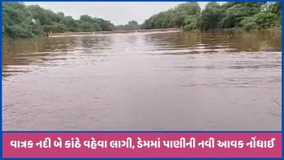 અરવલ્લીની વાત્રક નદીમાં નવા નીર આવ્યા, જળાશયમાં નોંધપાત્ર આવક થઈ, જુઓ વીડિયો