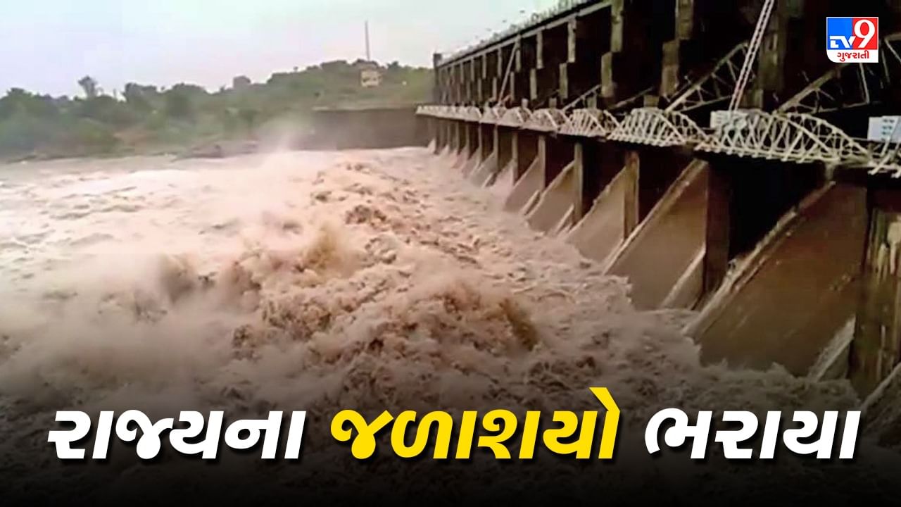 Monsoon 2024 : સૌરાષ્ટ્રના બે ડેમ છલકાતા હાઈ એલર્ટ, ગુજરાતના 206 જળાશયોમાં 32 ટકાથી વધુ જળસંગ્રહ