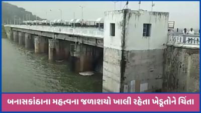 બનાસકાંઠાઃ મુક્તેશ્વર, સીપુ અને દાંતીવાડા ડેમમાં ચોમાસામાં ટીંપા પાણીની આવક નહીં થતાં ચિંતા, જુઓ વીડિયો બનાસકાંઠાઃ મુક્તેશ્વર, સીપુ અને દાંતીવાડા ડેમમાં ચોમાસામાં ટીંપા પાણીની આવક નહીં થતાં ચિંતા, જુઓ વીડિયો