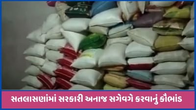 મહેસાણામાં ફરી એકવાર સરકારી અનાજ સગેવગે કરવાનું કૌભાંડ ઝડપાયું, 22 લાખનો જથ્થો સીઝ કરાયો, જુઓ વીડિયો