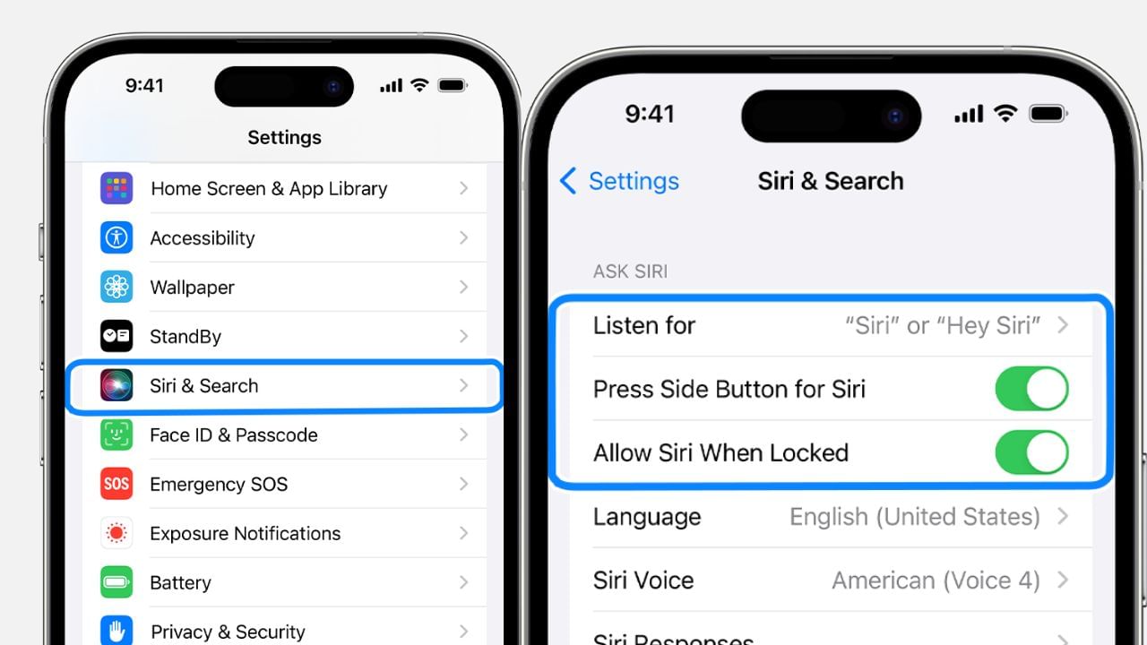 Siri & Search આ વિકલ્પને બંધ કરો : હવે ફોનમાં સિરી અને સર્ચ ઓપ્શન પર જાઓ, અહીં તમારે Allow Notification, Show App Library, Show when Sharing, Show when Listening જેવા તમામ વિકલ્પોને બંધ કરવા પડશે. આ બિનજરૂરી સિરી સૂચનો છે જેનો તમે ક્યારેય ઉપયોગ કરતા નથી. આ તમારા ફોનની બેટરીને જલદી ઉતારી દે છે, એટલે જો તમે આ બંધ કરી દો છો તો તમારા આઈફોનમાંથી ચાર્જિગ લાંબો સમય રહેશે