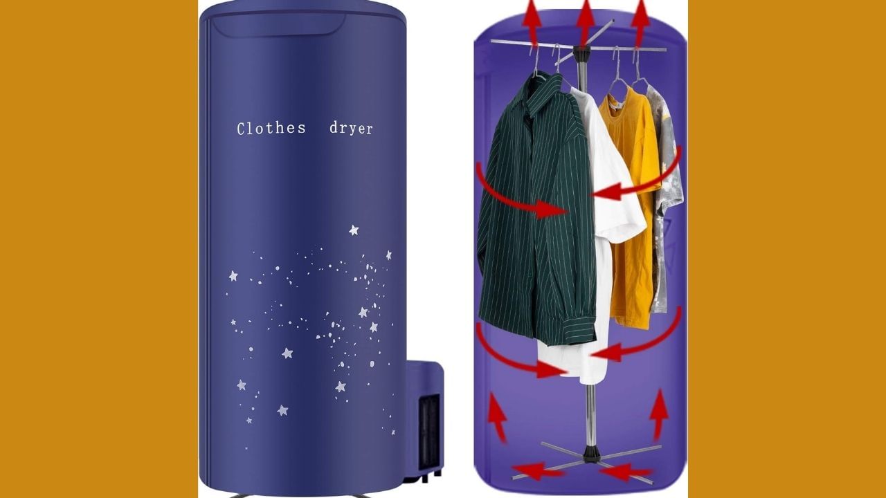 Auslese Portable Clothes Mini Dryer : આ ઇલેક્ટ્રિક ક્લોથ ડ્રાયર કપડાં સૂકવવા માટે ખૂબ જ સારો વિકલ્પ સાબિત થઈ શકે છે. મોટા કપડાંની સાથે તેમાં રૂમાલ અથવા મોજાં સુધીના નાના કપડાને સૂકવવા માટે ટ્યુબ મોડ પણ છે. ટ્યુબ મોડ દ્વારા તમે નાના કપડાને પણ સરળતાથી સૂકવી શકો છો.
