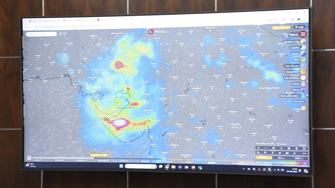 ભારતીય હવામાન વિભાગના અધિકારી દ્વારા બેઠકમાં આગામી અઠવાડિયા દરમિયાન ગુજરાતમાં ભારેથી અતિભારે વરસાદની આગાહી બાબતે વિસ્તૃત માહિતી આપવામાં આવી હતી. જેના આધારે વિવિધ જિલ્લા વહીવટી તંત્રને જરૂરી તમામ આગોતરી તૈયારીઓ કરવા મુખ્ય સચિવે સૂચના આપી હતી. 