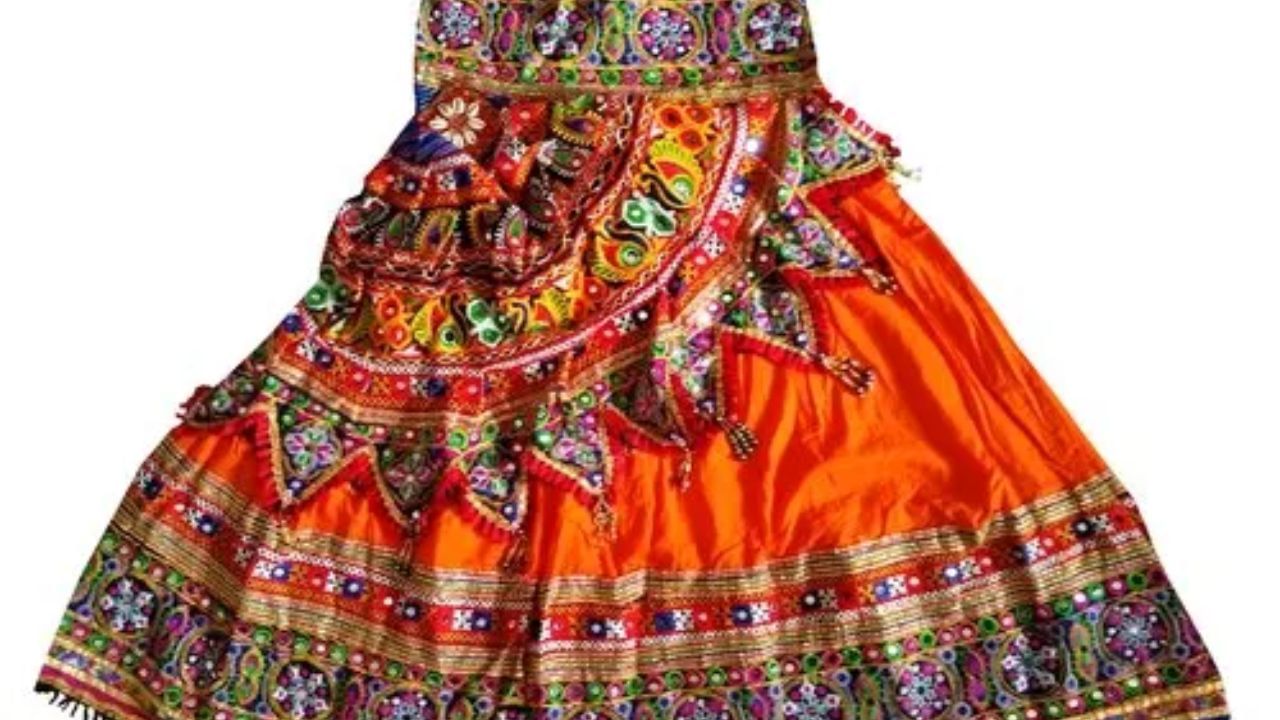 orange choli