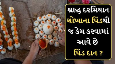 Pitru Paksha 2024 : શ્રાદ્ધ દરમિયાન ચોખાના પિંડથી જ કેમ કરવામાં આવે છે પિંડ દાન ?