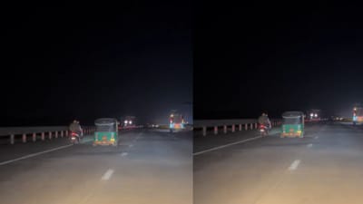 Bharuch : દિલ્હી-મુંબઈ એક્સપ્રેસ હાઈવે પર પ્રતિબંધ છતાં ટુ -વ્હીલર અને થ્રી - વ્હીલર ફરતા દેખાયા, જુઓ Video Bharuch : દિલ્હી-મુંબઈ એક્સપ્રેસ હાઈવે પર પ્રતિબંધ છતાં ટુ -વ્હીલર અને થ્રી - વ્હીલર ફરતા દેખાયા, જુઓ Video