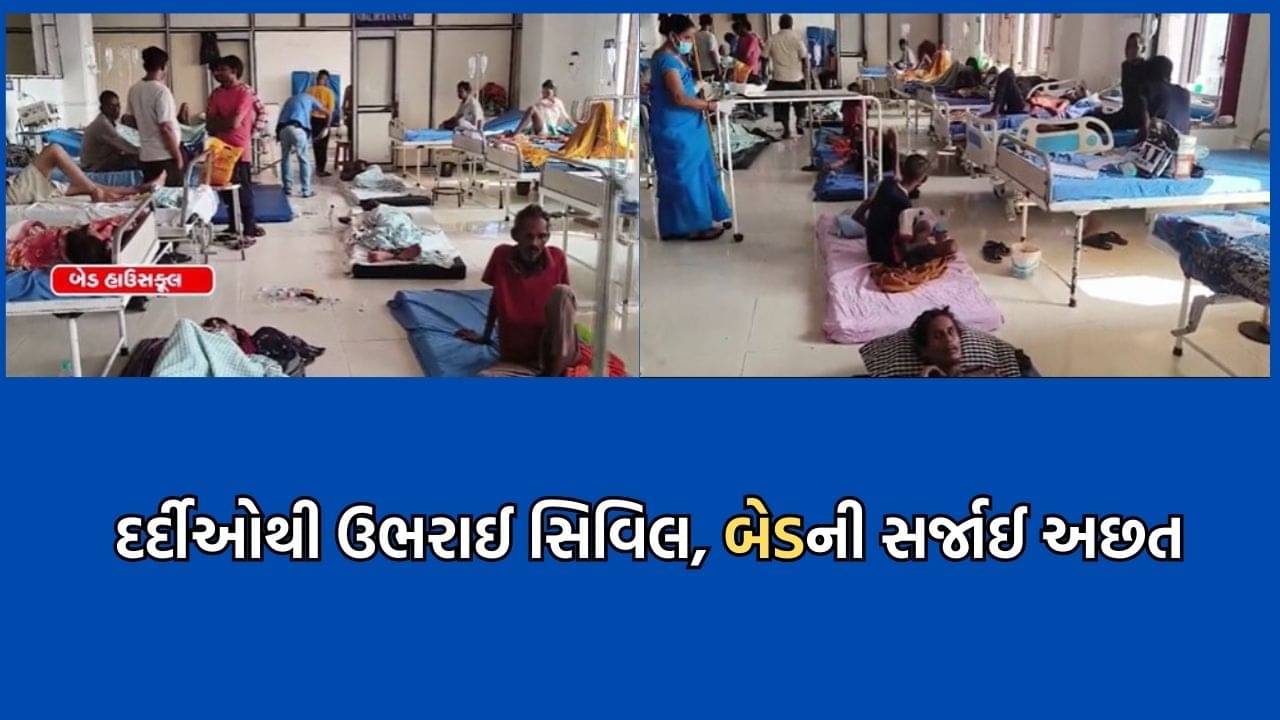 મચ્છરજન્ય રોગચાળો વકરતા દર્દીઓથી ઉભરાઈ સુરતની નવી સિવિલ, બેડની સર્જાઈ અછત- Video