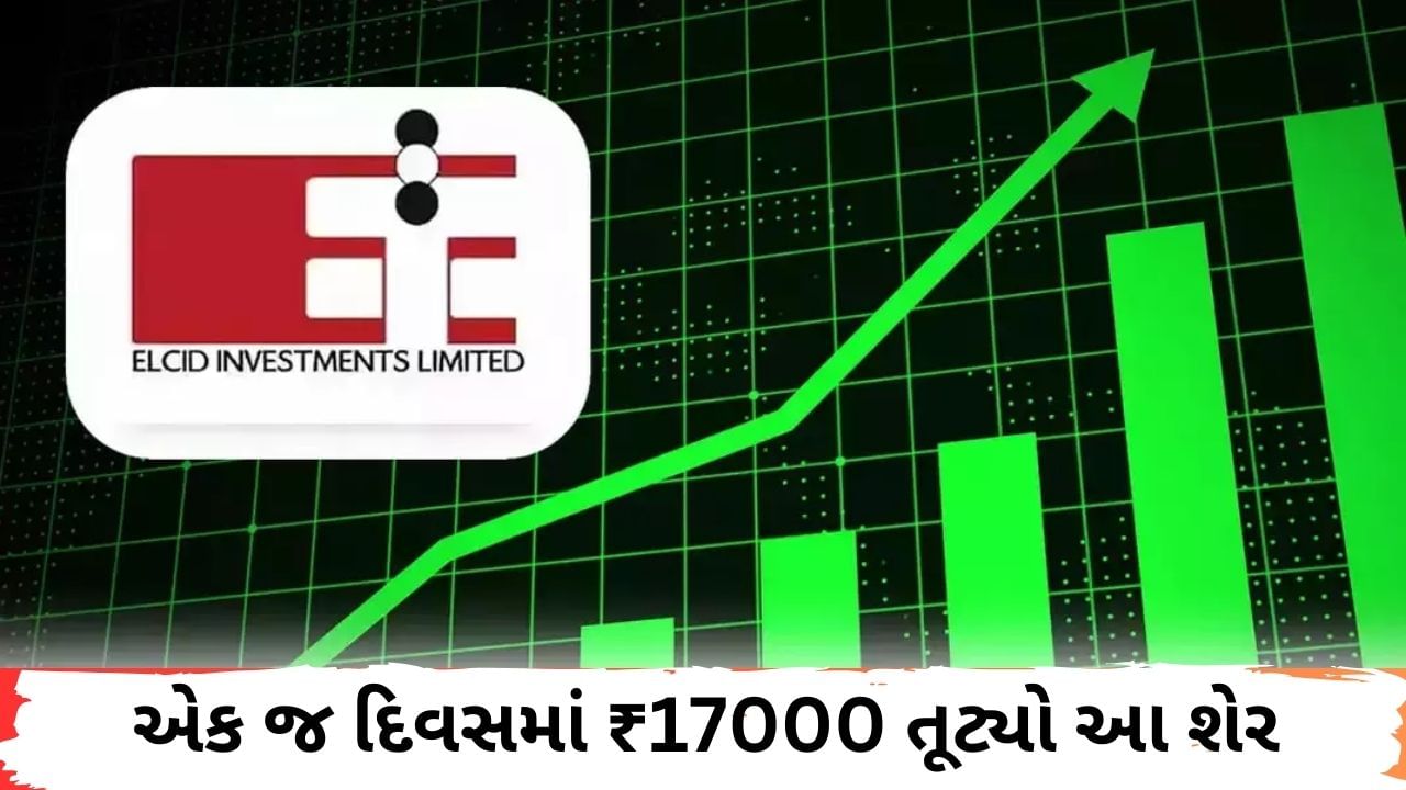 Elcid Investments share: સ્મોલ કેપ એનબીએફસી એલસીડ ઇન્વેસ્ટમેન્ટના શેર આ દિવસોમાં ચર્ચામાં છે. કંપનીના શેરની કિંમતમાં વધારો સોમવારે અટકી ગયો હતો અને શેર 5% ની નીચલી સર્કિટ પર પહોંચ્યો હતો. આજે ટ્રેડિંગ દરમિયાન કંપનીના શેર રૂ.313949.70ની નીચી સપાટીએ પહોંચી ગયા હતા. અગાઉ ગયા શુક્રવારે, તે 5%ની ઉપલી સર્કિટને અથડાયો હતો અને રૂ. 330473.35 પર બંધ થયો હતો. એટલે કે આજે એક દિવસમાં 16,523.65 રૂપિયાનો ઘટાડો નોંધાયો છે. 