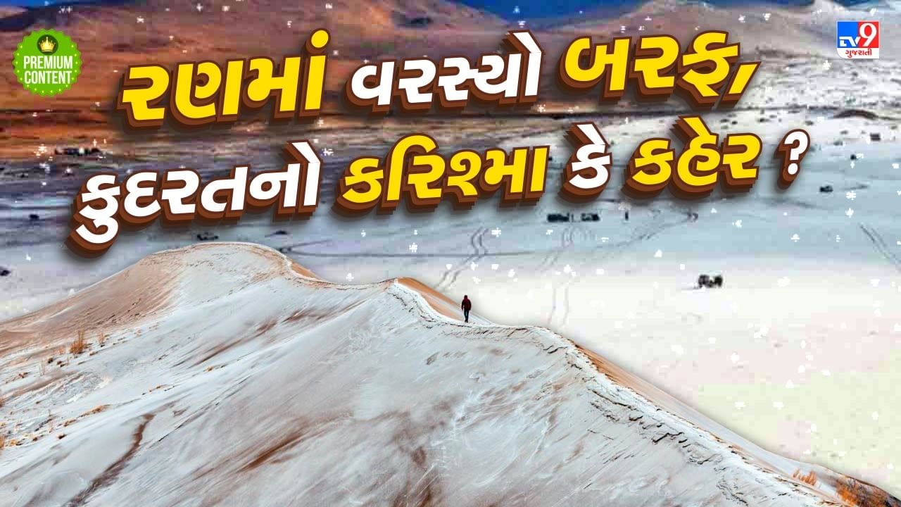 કુદરતનો કરિશ્મા કે કહેર ? સાઉદી અરેબિયાના રણમાં અચાનક કેમ પડ્યો બરફ ?