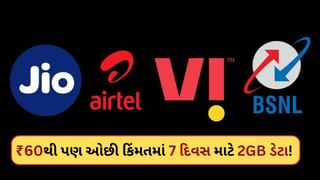 સૌથી સસ્તુ રિચાર્જ ! રુ. 60થી પણ ઓછી કિંમતમાં 7 દિવસ સુધી મળશે 2GB ડેટા, જાણો અહીં