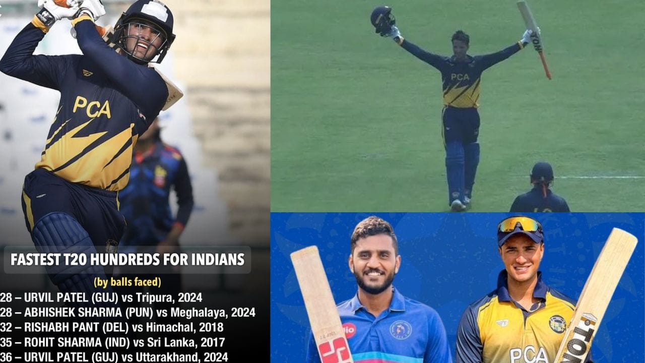 અભિષેક શર્માની તોફાની સદીની મદદથી પંજાબની ટીમે મેઘાલય સામેની મેચ 10 ઓવરમાં 7 વિકેટે જીતી લીધી હતી. પંજાબે 9.3 ઓવરમાં 3 વિકેટ ગુમાવીને 144 રન બનાવ્યા હતા.