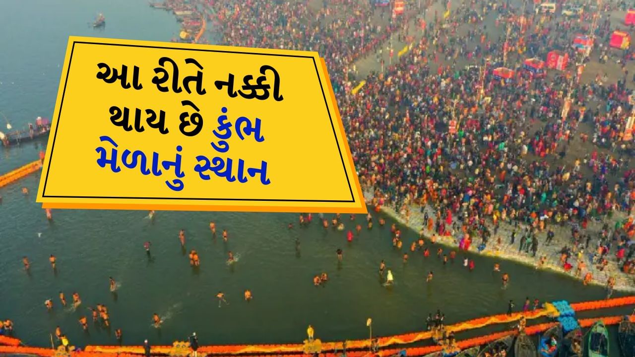 Kumbh mela 2025 : શાસ્ત્રો અનુસાર નક્ષત્રો અને રાશિચક્ર નક્કી કરે છે કે ચાર નિયત સ્થાનોમાંથી ક્યા સ્થાન પર કુંભનું આયોજન કરવામાં આવશે. આ ચાર સ્થળો છે હરિદ્વારમાં ગંગાનો કિનારો, પ્રયાગરાજમાં ગંગા-યમુના-સરસ્વતીના સંગમનો કિનારો, નાસિકમાં ગોદાવરી નદીનો કિનારો અને ઉજ્જૈનમાં શિપ્રા નદીનો કિનારો. આ ચાર સ્થળો પ્રાચીન સમયથી સંસ્કૃતિના કેન્દ્રો છે. રાશિચક્રની સ્થિતિ નક્કી કરે છે કે આ ચારમાંથી કયા સ્થળે કુંભ મેળાનું આયોજન કરવામાં આવશે. કુંભ રાશિની રચના માટે, સૂર્ય અને ગુરુની ગતિ રાશિના ચિહ્નોની સ્થિતિ નક્કી કરે છે. જ્યોતિષ શાસ્ત્ર અનુસાર કુંભ મેળાનું આયોજન ત્યારે જ થાય છે જ્યારે સૂર્ય અને ગુરુ એક રાશિમાંથી બીજી રાશિમાં પ્રવેશ કરે છે. તેના આધારે સ્થળ અને તારીખ નક્કી કરવામાં આવે છે.