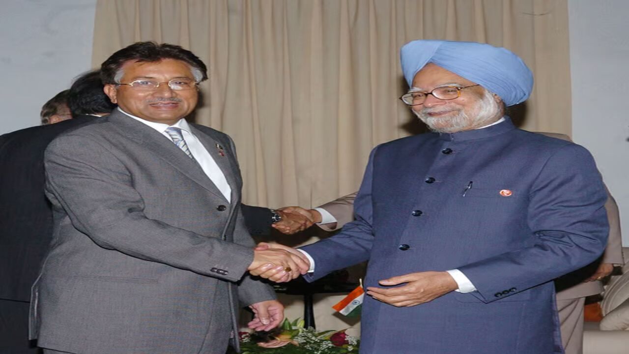 Manmohan Singh and General Musharraf