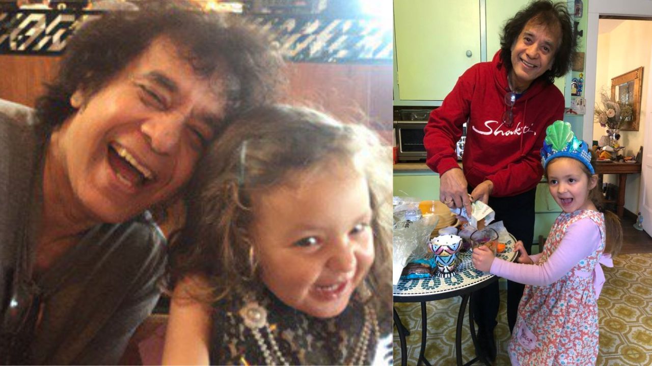 22 વર્ષની ઉંમરે, એટલે કે 1973માં, ઝાકિર હુસૈને તેનું પહેલું આલ્બમ 'લિવિંગ ઇન ધ મટિરિયલ વર્લ્ડ' લોન્ચ કર્યું હતુ. જેમાં દિગ્ગજ હસ્તીઓ આવી હતી.