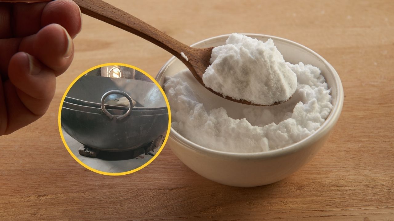 ખાવાનો સોડા : તવા પરના ડાઘ દૂર કરવા માટે તમે બેકિંગ સોડાનો ઉપયોગ કરી શકો છો. આ માટે એક વાસણમાં ગરમ પાણી ઉકાળો. પછી તેમાં બે ચમચી ખાવાનો સોડા અને 1 ચમચી મીઠું નાખો. હવે આ પાણીને કડાઈમાં નાંખો અને થોડી વાર રહેવા દો. 15-20 મિનિટ પછી પેનને સ્ક્રબથી સ્ક્રબ કરીને ધોઈ લો.