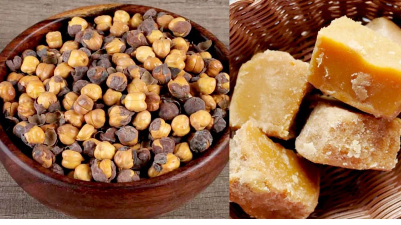 ગોળ અને ચણા બંને ખાવાથી આપણા પાચનતંત્રને ફાયદો થાય છે. ચણામાં ફાઈબર હોય છે અને આ તત્વ પેટ માટે વરદાનથી ઓછું નથી. શિયાળામાં જ નહીં ઉનાળામાં પણ લોકોને જમ્યા પછી થોડો ગોળ ખાવો ગમે છે. (નોંધ : અહીં આપવામાં આવેલી માહિતી ફક્ત આપની જાણકારી માટે છે.)