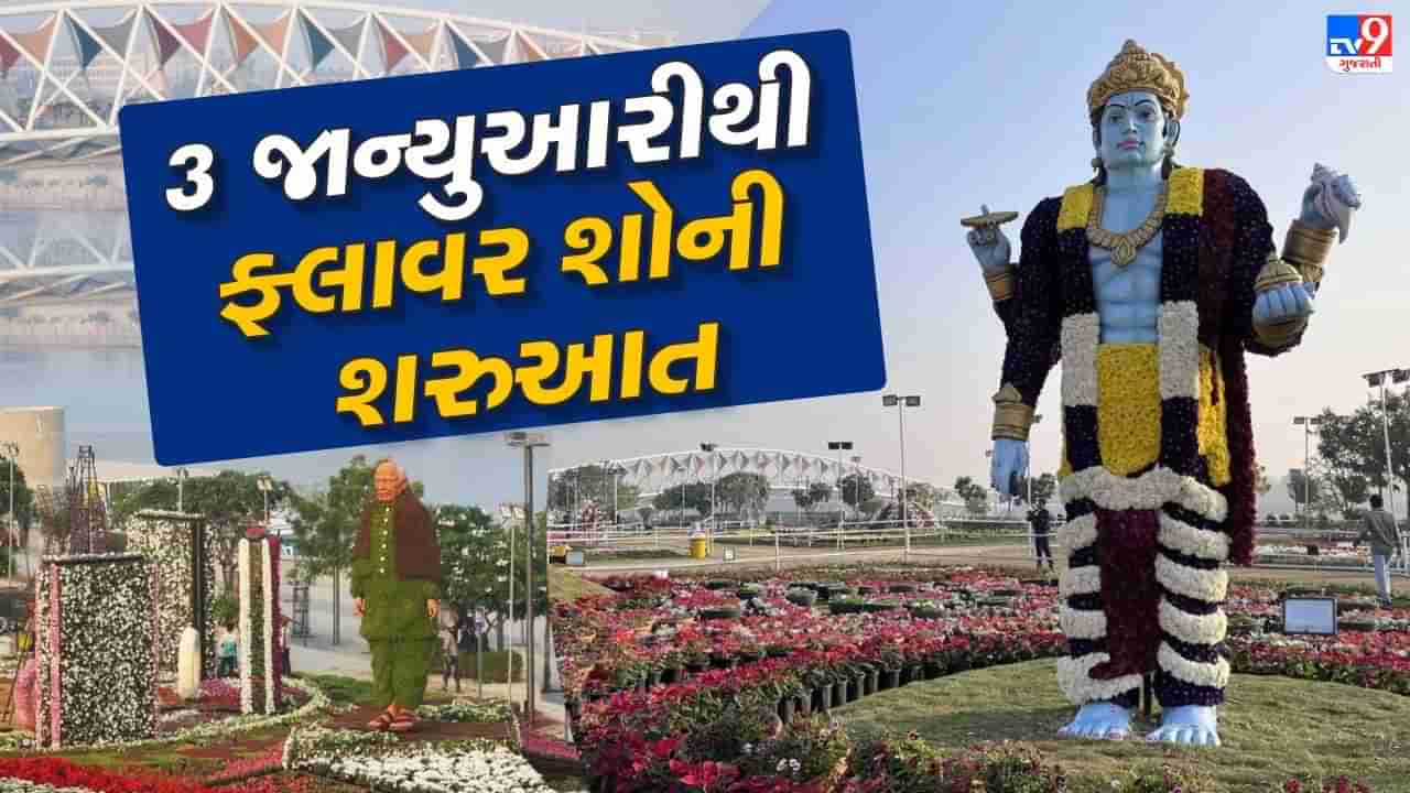 Ahmedabad : 3 જાન્યુઆરીથી ફ્લાવર શો 2025ની થશે શરૂઆત, વિવિધ 23 પ્રકારના ફૂલોનું નજરાણું મૂકવામાં આવ્યું, જુઓ Video