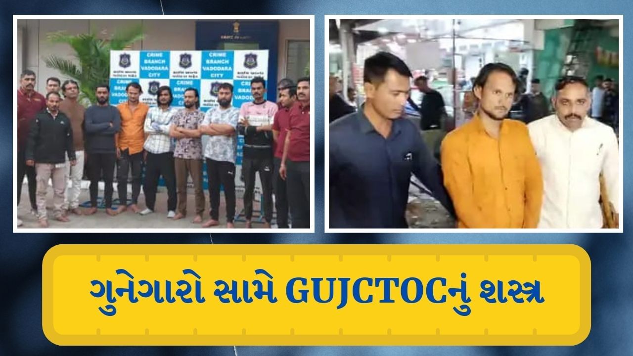 વડોદરામાં હવે ગુનાગારોની ખેર નહીં ! ક્રાઇમ બ્રાન્ચે 9 આરોપીઓ સામે ગુજસીટોક હેઠળ ગુનો નોંધી કરી ધરપકડ