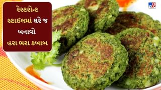 Winter Special Recipe : બાળકના ટિફીનમાં આપો કંઈક નવો નાસ્તો, રેસ્ટરોન્ટ સ્ટાઈલમાં ઘરે જ બનાવો હરા ભરા કબાબ