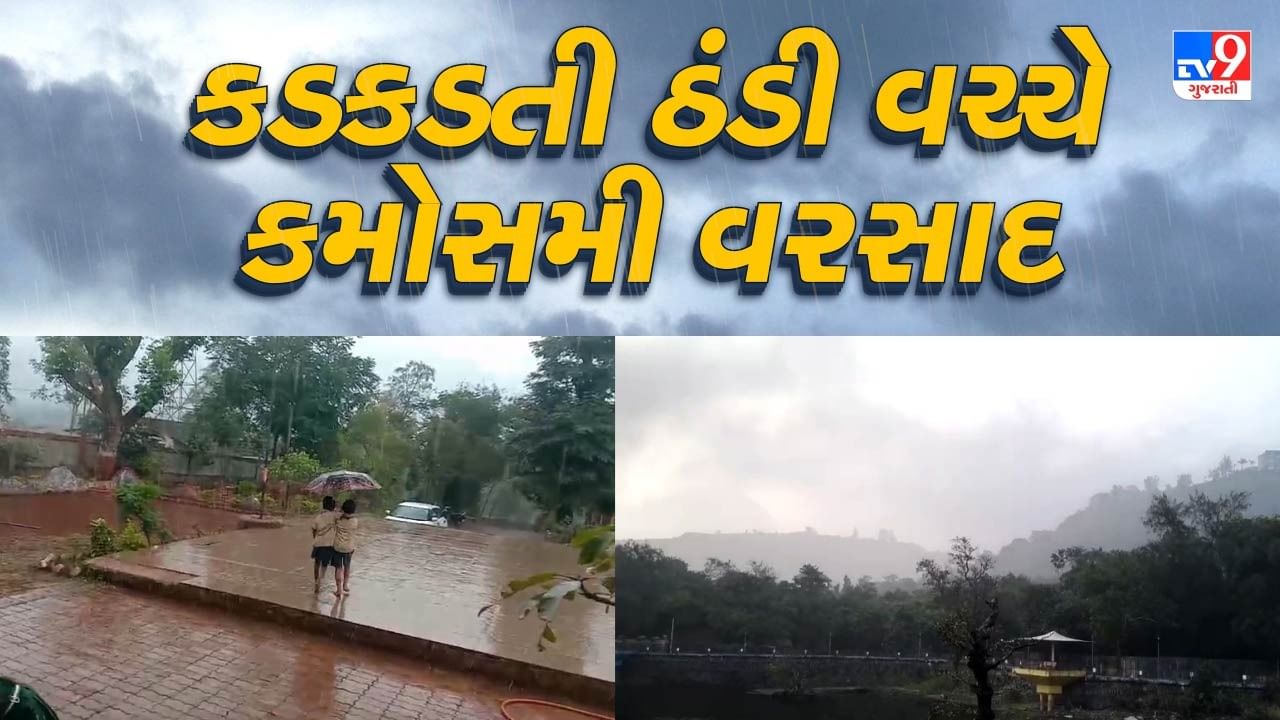 Dang : ભરશિયાળે ડાંગમાં કમોસમી વરસાદનો કહેર, ખેડૂતોમાં ચિંતાનો માહોલ, જુઓ Video