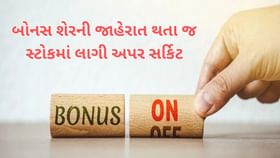 બોનસ શેરની જાહેરાત થતા જ સ્ટોકમાં લાગી અપર સર્કિટ બોનસ શેરની જાહેરાત થતા જ સ્ટોકમાં લાગી અપર સર્કિટ