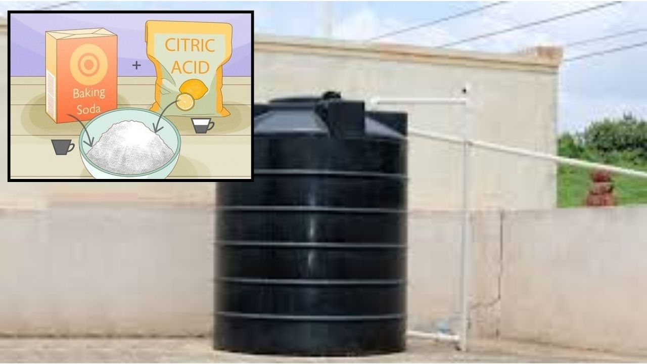 વિનેગર અને બેકિંગ સોડાનો ઉપયોગ કરો - પાણીની ટાંકીમાંથી પહેલા 2 કપ સફેદ વિનેગર અને અડધો કપ બેકિંગ સોડા મિક્સ કરો અને તેને બ્રશ અથવા સ્ક્રબ વડે ટાંકી ની દીવાલો પર આ રીતે લગાવો અને પછી તેને સાફ પાણીથી ધોઈ લો.