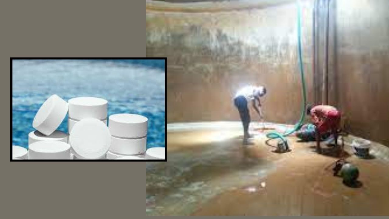 ક્લોરિન ગોળીઓનો ઉપયોગ કરો - પાણીની ટાંકી સાફ કરવા માટે ક્લોરિનની ગોળીઓ પણ મદદરૂપ થઈ શકે છે.