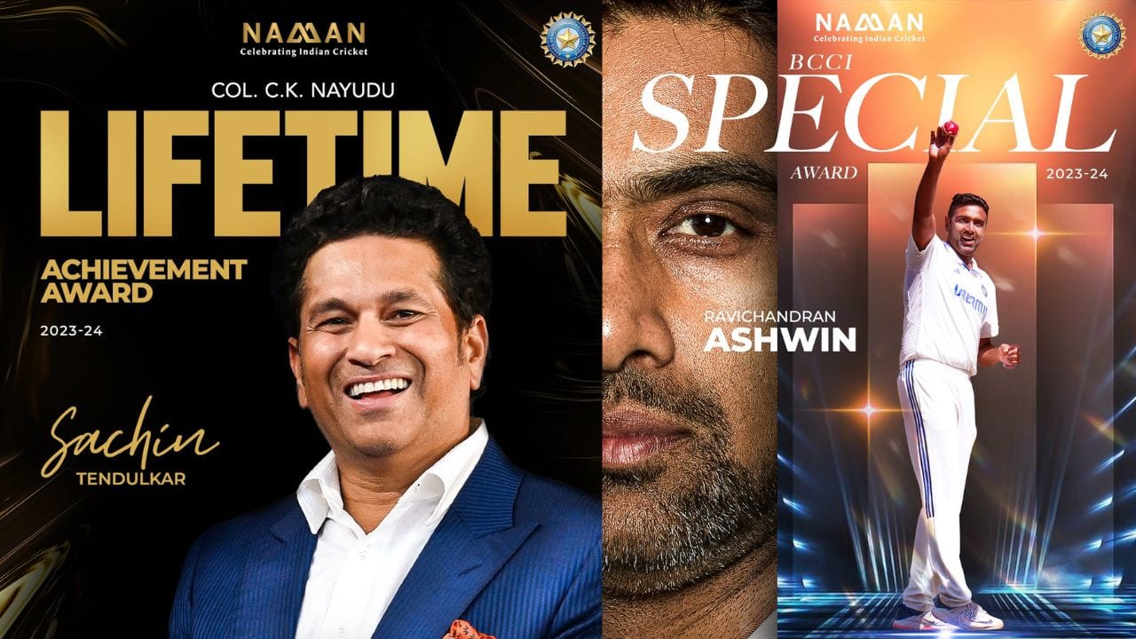 આ બંને સિવાય BCCIએ માસ્ટર બ્લાસ્ટર સચિન તેંડુલકરને પણ લાઈફ ટાઈમ અચીવમેન્ટ એવોર્ડથી સન્માનિત કર્યા હતા. જ્યારે ગયા વર્ષે આંતરરાષ્ટ્રીય ક્રિકેટમાંથી નિવૃત્તિ જાહેર કરનાર સુપરસ્ટાર ઓફ સ્પિનર ​​રવિચંદ્રન અશ્વિનને ભારતીય ક્રિકેટમાં તેમના યોગદાન માટે વિશેષ સન્માનિત કરવામાં આવ્યા હતા.