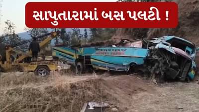 Breaking News : સાપુતારામાં માલેગાંવ ઘાટમાં ખાનગી બસ પલટી, 5 લોકોના મોત, જુઓ Video