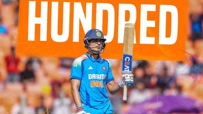 શુભમન ગિલે ઈંગ્લેન્ડ સામેની ત્રીજી વનડેમાં શાનદાર સદી ફટકારી હતી. પહેલી વનડેમાં સદી ચૂકી ગયા બાદ, તેણે હવે ત્રીજી વનડેમાં આ સિદ્ધિ મેળવી છે. ગિલે અમદાવાદમાં શાનદાર બેટિંગ કરી અને 95 બોલમાં સદી ફટકારી. આ તેની વનડે કારકિર્દીની સાતમી સદી છે. ODI ફોર્મેટમાં 507 દિવસ પછી ગિલના બેટમાંથી સદી આવી છે. તેણે છેલ્લી વખત 24 સપ્ટેમ્બર 2023ના રોજ ઈન્દોરમાં ઓસ્ટ્રેલિયા સામે ODI સદી ફટકારી હતી.