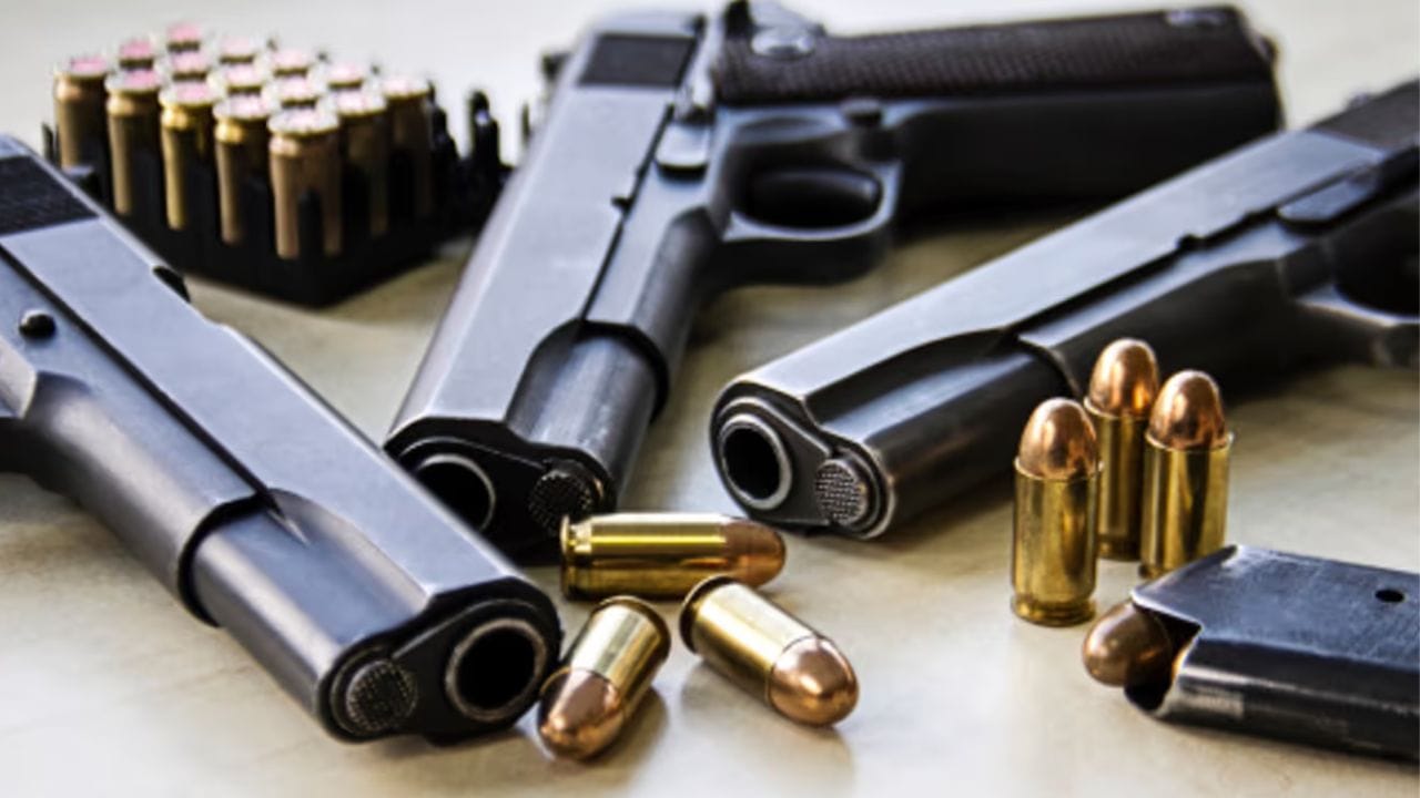 પિસ્તોલ :પિસ્તોલ હેન્ડગનનું અપગ્રેડ વર્ઝન છે. તેમાં રિવોલ્વરની જેમ ગોળીઓ માટે ફરતું સિલિન્ડર નથી. જ્યારે મેગેઝિન ફિટ છે. જેમાં ગોળીઓ સ્પ્રિંગ વગેરે દ્વારા ફાયર પોઈન્ટ પર લગાડવામાં આવે છે અને બંદૂક ચલાવનાર વ્યક્તિ એક પછી એક ફાયર કરી શકે છે.