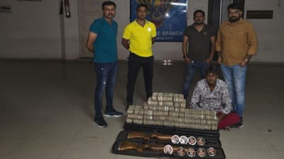 Ahmedabad : SOG પોલીસની સૌથી મોટી કાર્યવાહી, 1.80 કરોડ રોકડા અને 2 વિદેશી એરગન ઝડપાઈ, જુઓ Video