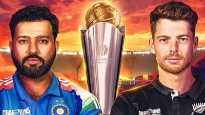 ચેમ્પિયન્સ ટ્રોફીની ફાઈનલ મેચનું કાઉન્ટડાઉન શરૂ થઈ ગયું છે. ભારત અને ન્યુઝીલેન્ડની ટીમો તૈયાર છે. દુબઈ ઈન્ટરનેશનલ ક્રિકેટ સ્ટેડિયમ આ મોટી મેચ માટે તૈયાર છે. ચેમ્પિયન્સ ટ્રોફી 2025ની ફાઈનલમાં કરોડો રૂપિયા દાવ પર લાગ્યા છે. 9 માર્ચે ભારત અને ન્યુઝીલેન્ડ વચ્ચે રમાનારી ફાઈનલ મેચમાં લગભગ 30 કરોડ રૂપિયા (29.23 કરોડ) દાવ પર છે. હવે આવી સ્થિતિમાં, જો ટીમ ઈન્ડિયા જીતશે નહીં તો તેને મોટું નુકસાન થઈ શકે છે.